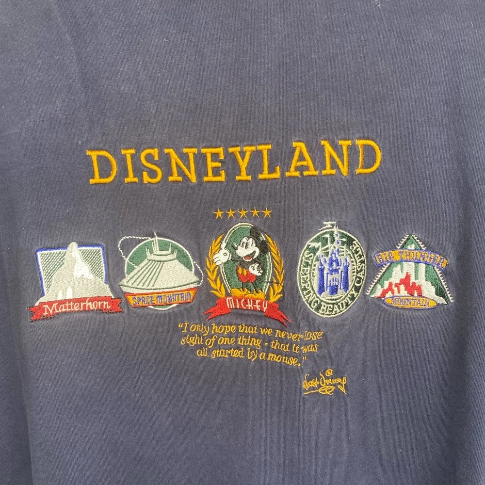 Vintage Disneyland Embroidered Tee, Size 3XL - Picture 3 of 4